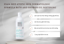 Dầu tắm và tắm có đặc tính dưỡng ẩm và làm dịu. Khuyên dùng cho da dị ứng dễ bị kích ứng