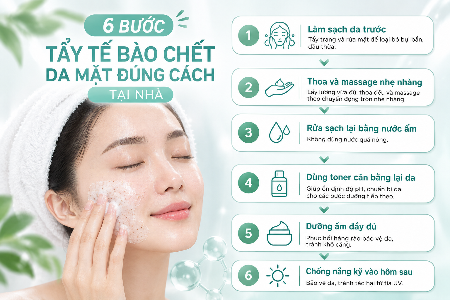cách tẩy tế bào chết mặt