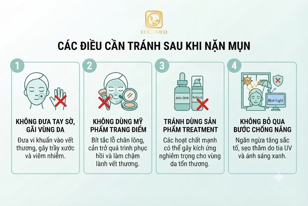 moi nan mun xong khong nen lam gi