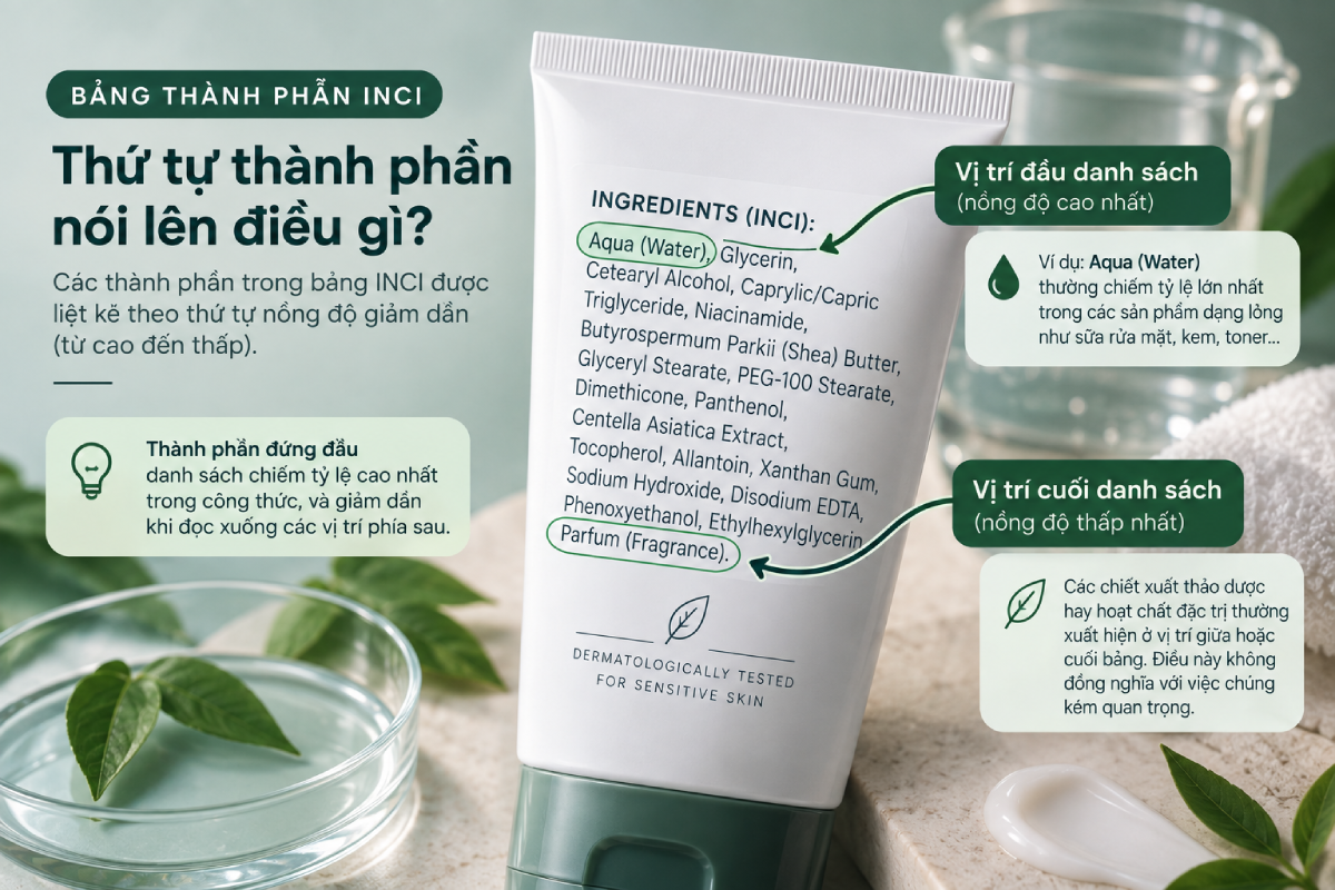 inci name trong mỹ phẩm