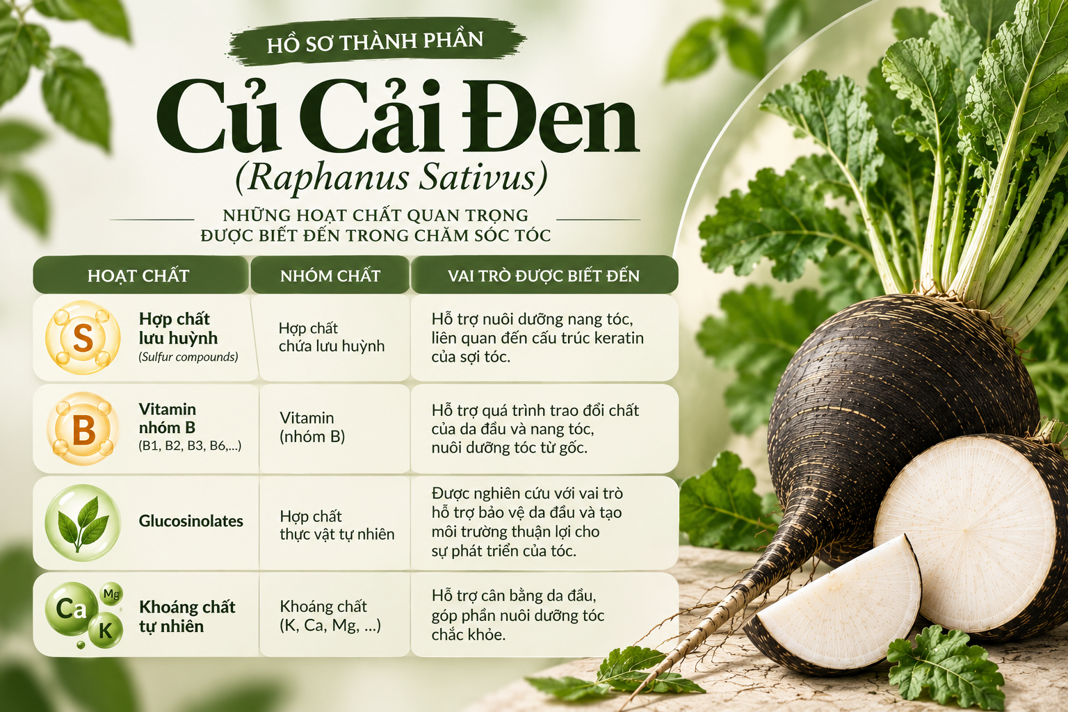 chiết xuất củ cải đen