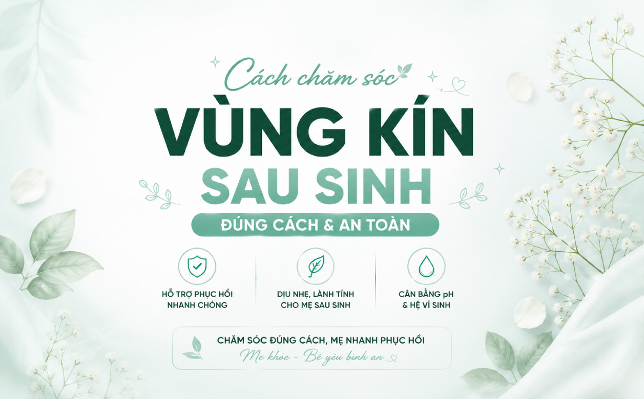 cách chăm sóc vùng kín sau sinh