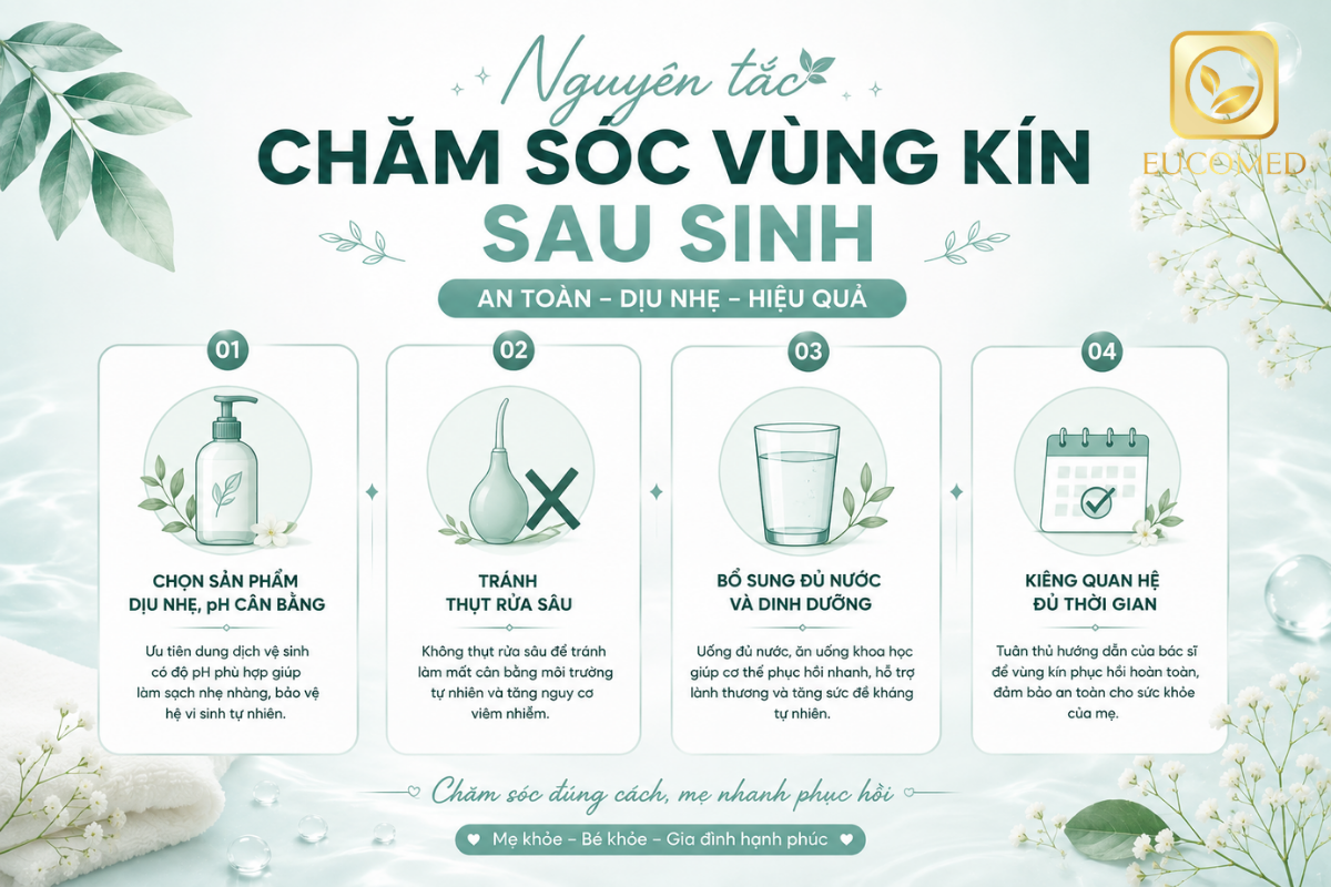 chăm sóc vùng kín sau sinh