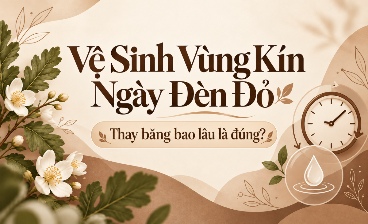 vệ sinh vùng kín ngày đèn đỏ