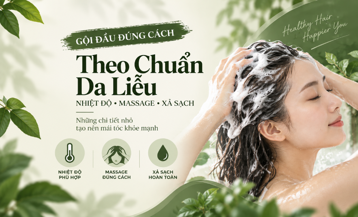 gội đầu đúng cách