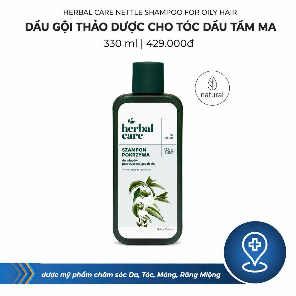 dầu gội thảo dược cho tóc dầu chiết xuất tầm ma