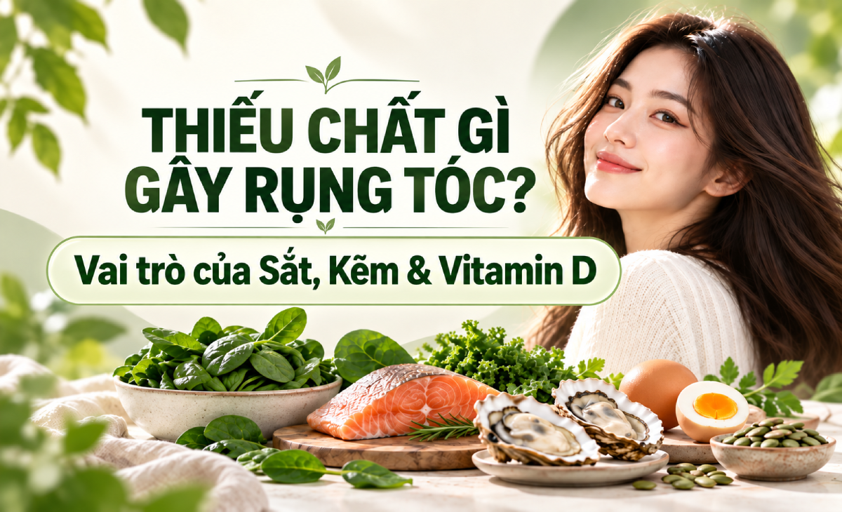 thiếu chất gì gây rụng tóc