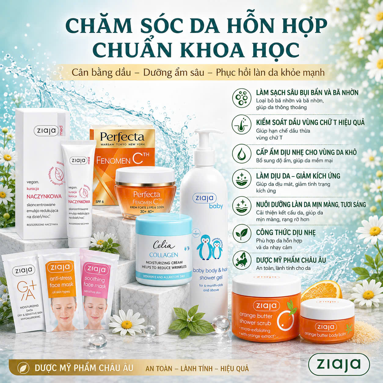 CHĂM SÓC DA HỖN HỢP