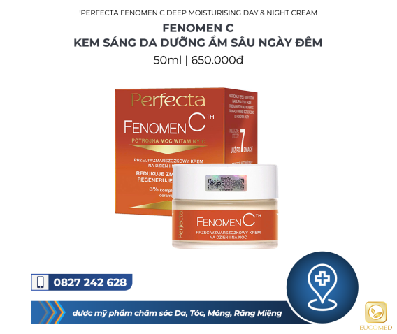 Perfecta Fenomen C  Glebokie Nawilzenie  Krem Na Dzien i Na  Noc 50ml - Fenomen  C Kem sáng da  dưỡng ẩm sâu Ngày  Đêm