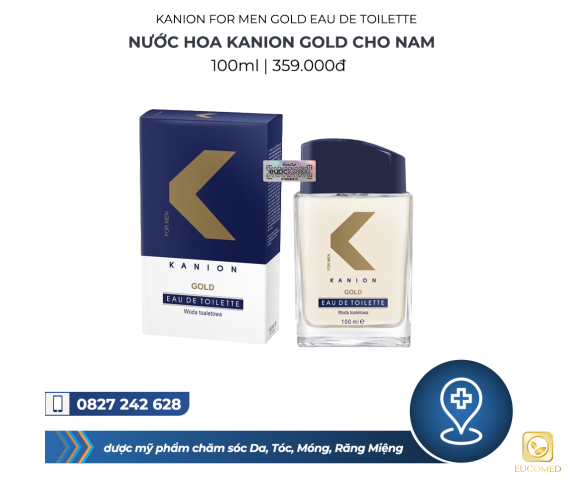 Kanion For Men Gold Eau De Toilette 100ml - Nước hoa Kanion Gold cho nam