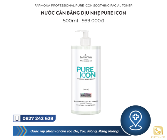 Farmona Professional Pure Icon Soothing Facial Toner 500ml - Nước cân bằng dịu nhẹ Pure Icon