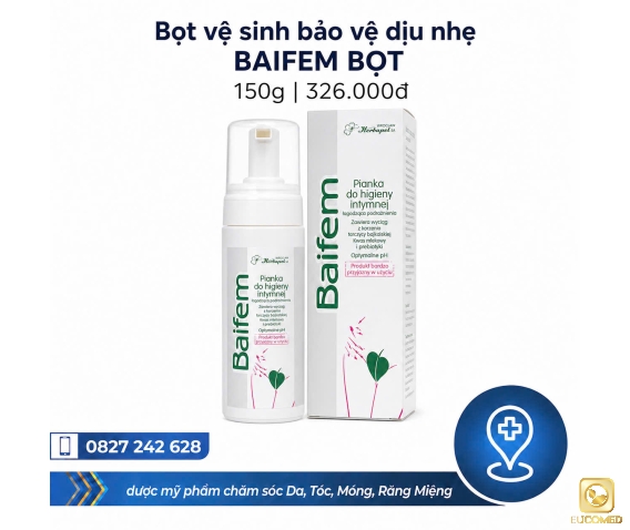 Baifem Pianka Do Higieny Intymnej 150g - Baifem Bọt vệ sinh bảo vệ - dịu nhẹ