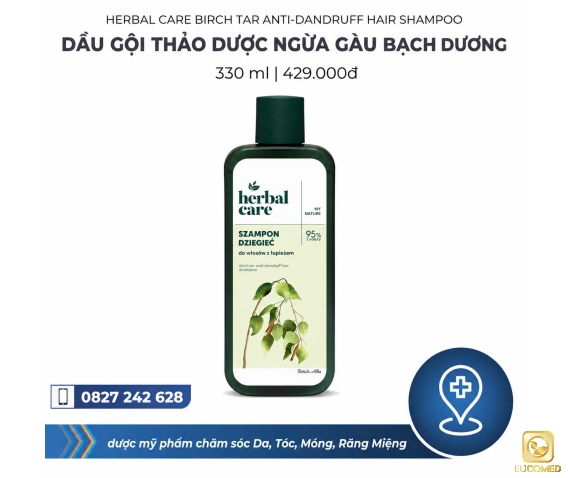 Herbal Care Birch Tar Anti-Dandruff Hair Shampoo 330ml - Dầu gội thảo dược ngừa gàu Bạch Dương
