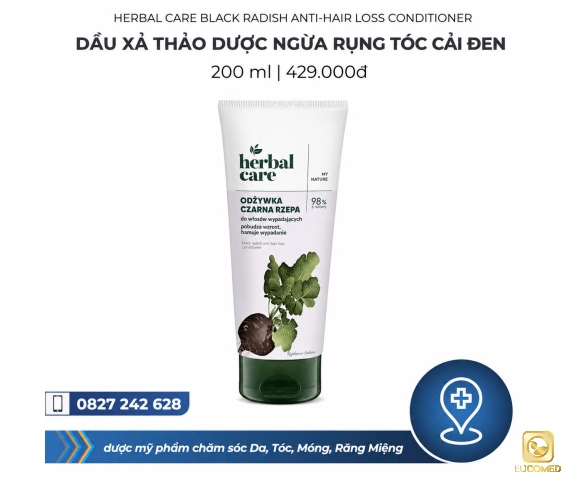 Herbal Care Black Radish Anti-Hair Loss Conditioner 200ml - Dầu xả thảo dược ngừa rụng tóc Cải đen