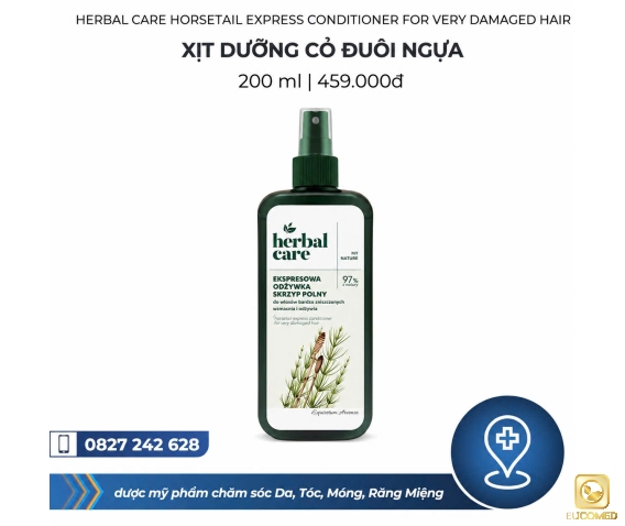 Herbal Care Horsetail Express Conditioner For Very Damaged Hair 200ml - Xịt dưỡng Cỏ đuôi ngựa