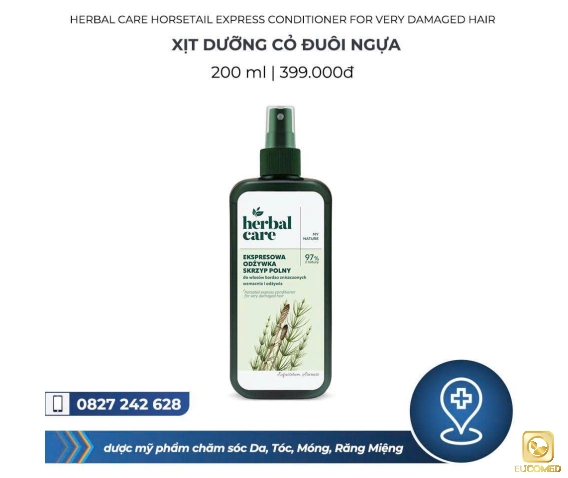 Herbal Care Horsetail Express Conditioner For Very Damaged Hair 200ml - Xịt dưỡng Cỏ đuôi ngựa