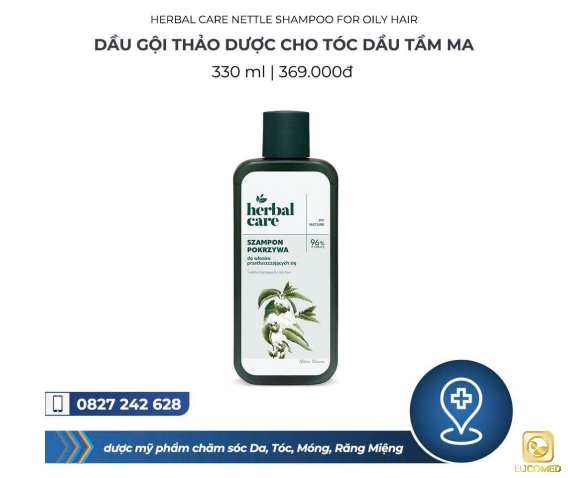 Herbal Care Nettle Shampoo For Oily Hair 330ml - Dầu gội Thảo dược cho tóc dầu Tầm ma
